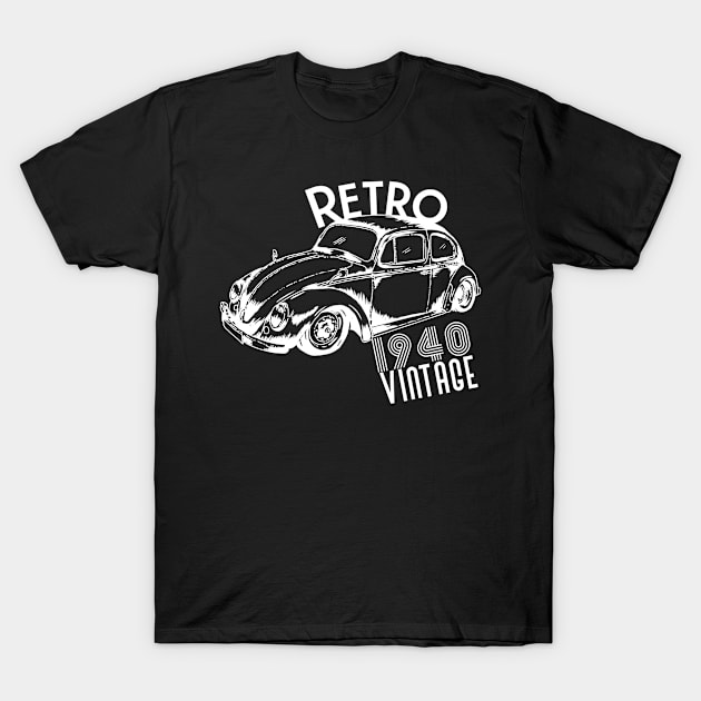 Retro classic vintage car T-Shirt by Sloop